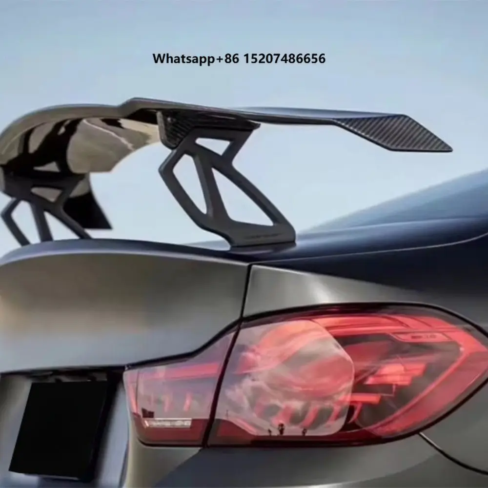 G Style True Wet Carbon Fiber Rear Spoiler with Polished Finish for  M3 G80 M4 G82 2006-2014