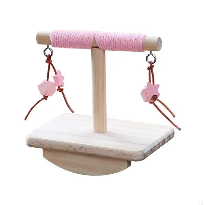 Bird Swing Perch Toy Rocking Stand Rest Toy For Birds To increase Balance And Reduce Boredom Entertainment Toy 55KF