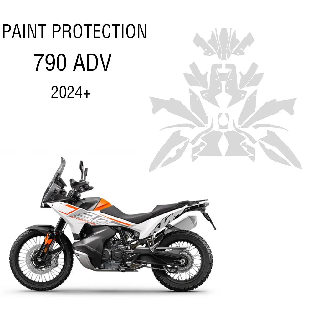 

For KTM 790 ADV TPU Anti-scratch Protection Film Paint Protection Film Fits 790 Adventure PPF Fairing Protection 2024