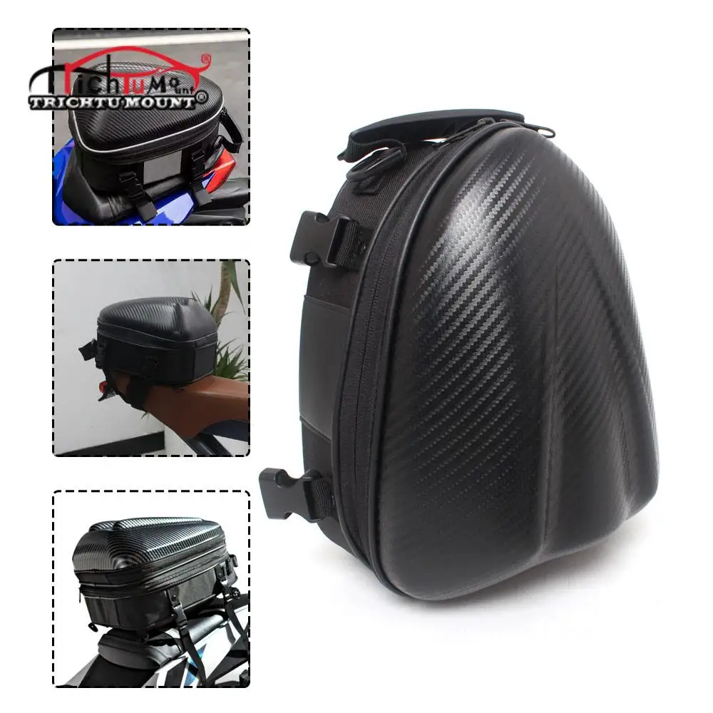 

Motorcycle Back Seat Bag Waterproof Tail Bag Motorbike Multifunction Rear Seat Bags Moto Helmet Bag Rider Backpack