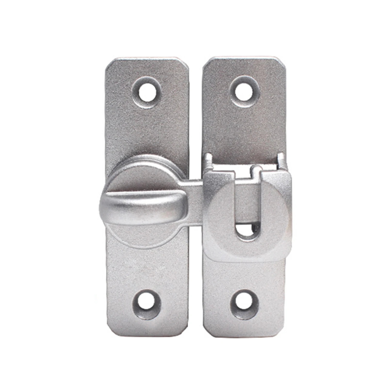 Non Perforated Latch Home Security Zinc Alloy 90/180 Degree Easy To Install Sliding Door Lock Buckle Door Hardware Door Bolts