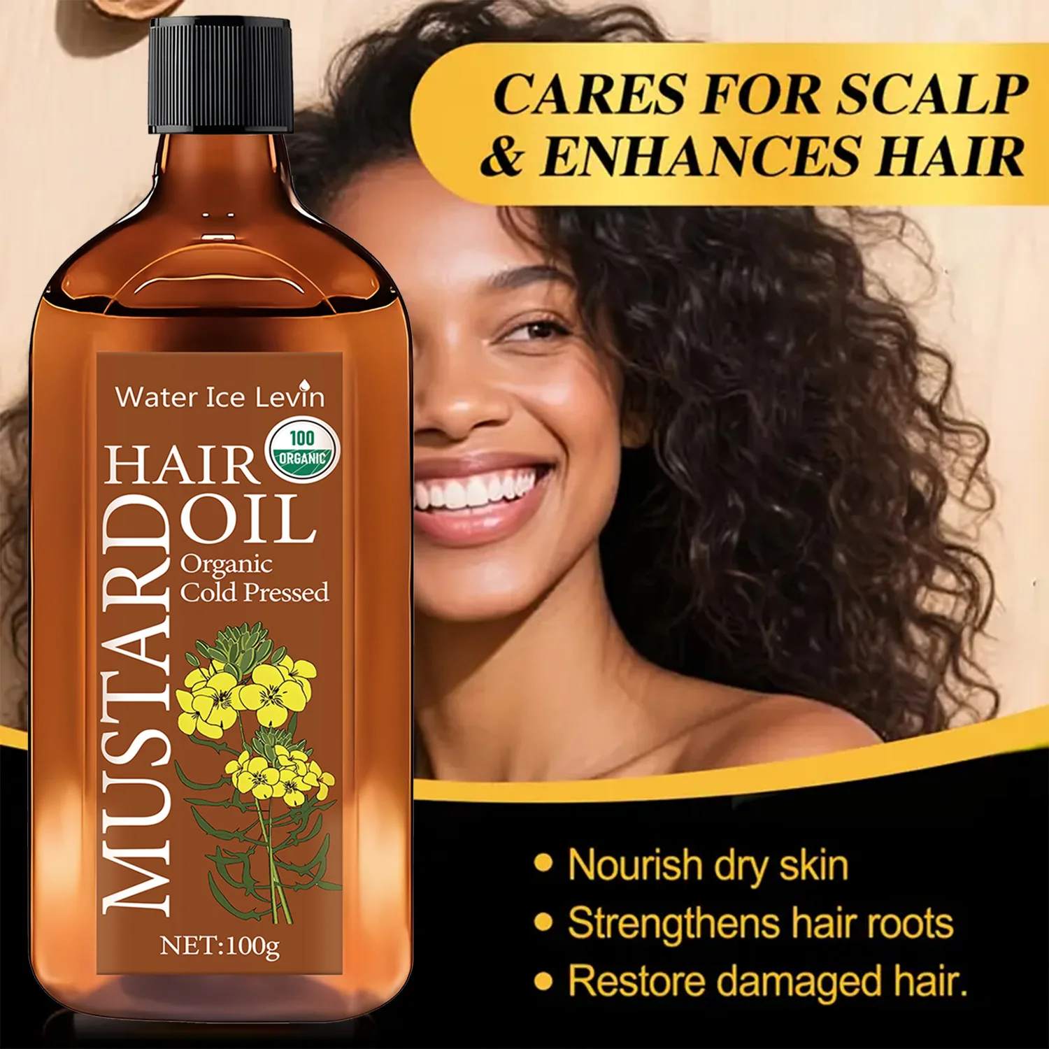 

Plant-Based Hair & Scalp Massage Oil, Reduces Hair Loss & Strengthens Roots, Nourishing Treatment for Soft, Strong Hair