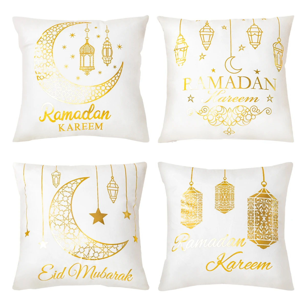 45x45cm Eid Mubarak Cushion Cover Pillow Case Ramadan Kareem Decor For Home 2025 Muslim Islam Party Supplies Eid Al Adha Gifts