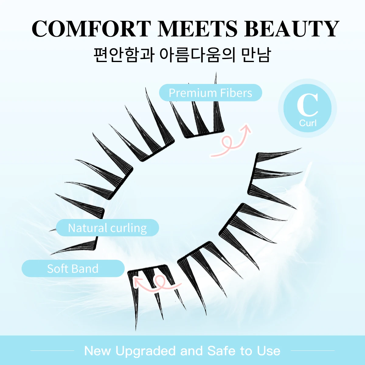 80 Cluster No-Gule Fairy Falsche Wimpern 10–13 mm dünne Einzelwimpern Natürlich wärmebundene Verlängerung für natürliche, weiche, flauschige Wimpern