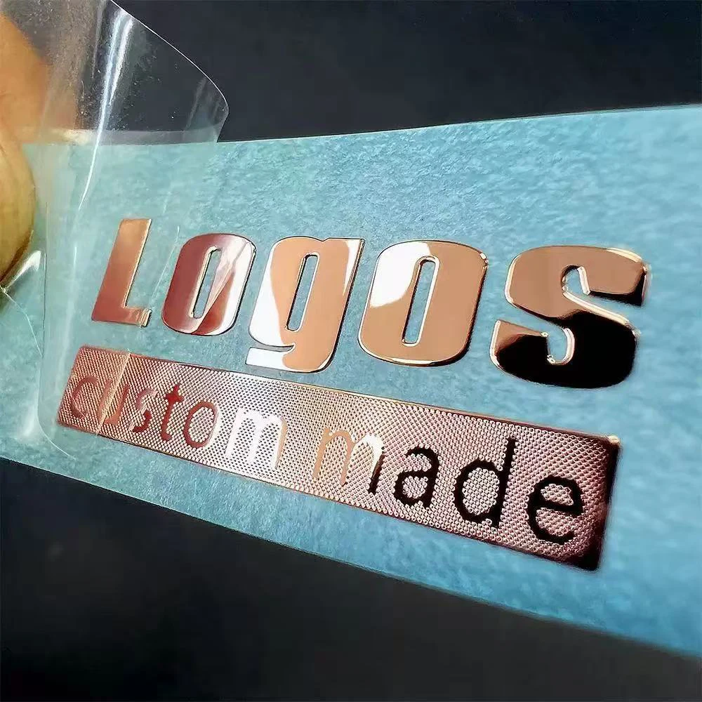 Custom Metal Label Nickel Plate Custom Nameplate Label Electroforming Plate Ultra-thin Metal Split Logo Nickel Label