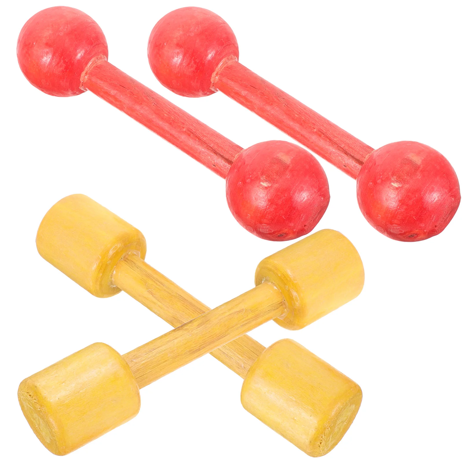 2 Pairs Child Hand Weights Toy Dumbbells Exercise Kids Barbells Toys for Toddlers