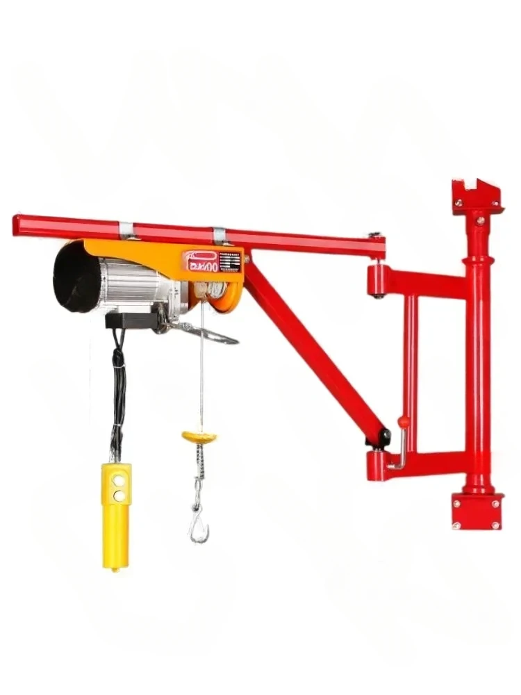 Household Small Lifting Electric Hoist 220V Bracket Rotatable Crane Column Decoration Cantilever Crane