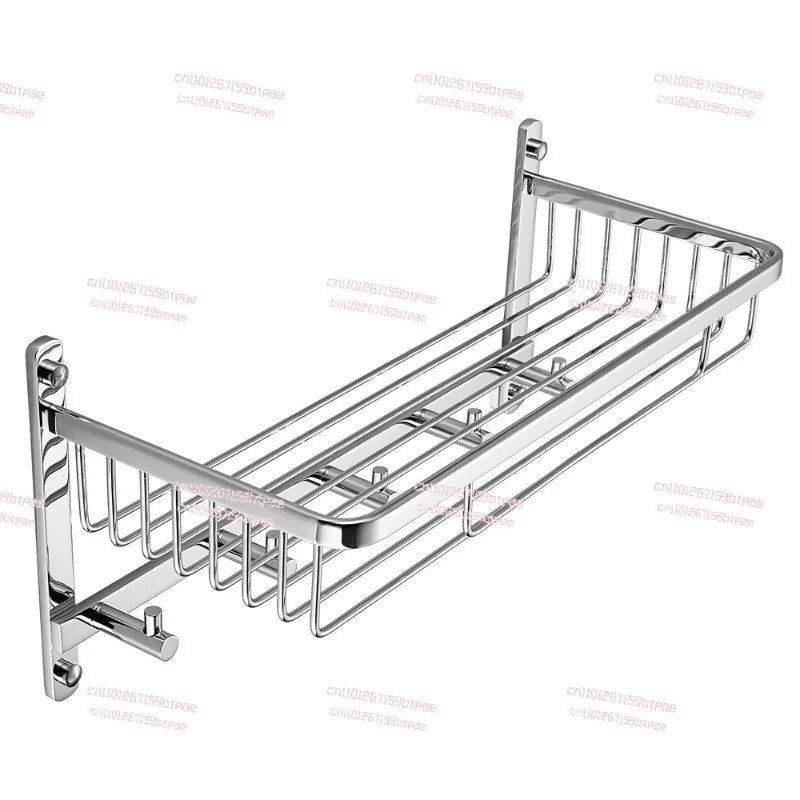 

Hotel engineering bathroom hardware pendant set chrome bathroom rack single layer