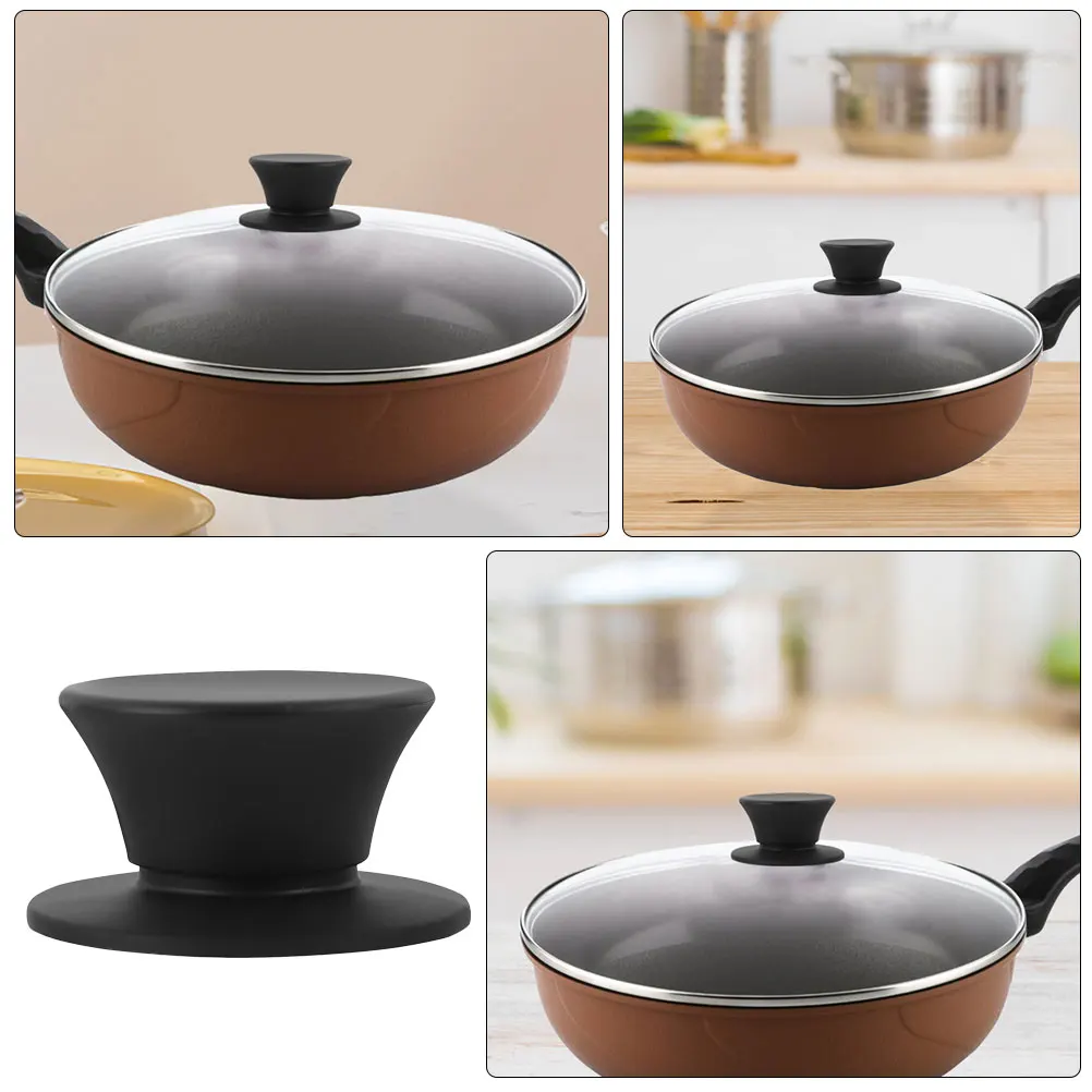 

6pcs Silicone Pot Lid Knob Replacement Universal Sturdy Handle Heat Resistant Wear Resistant Easy Install Compact Pan Cookware