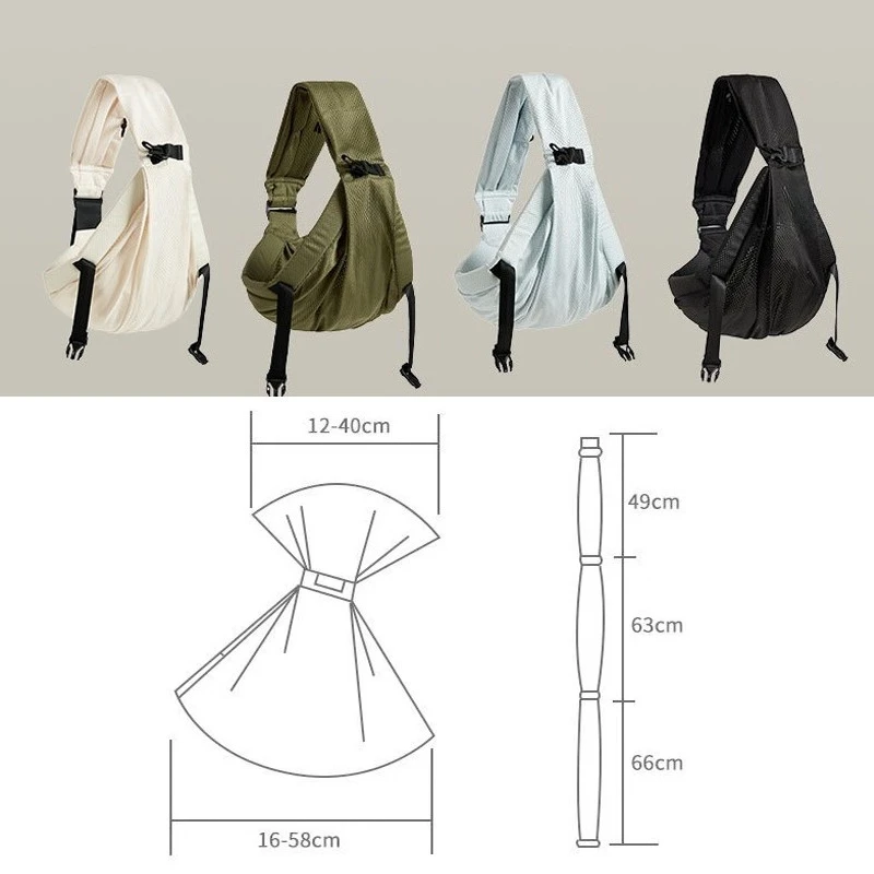 Portabebés portátil y almacenable, cintura frontal, portabebés, envoltura para niño, cinturón trasero ergonómico para bebé recién nacido