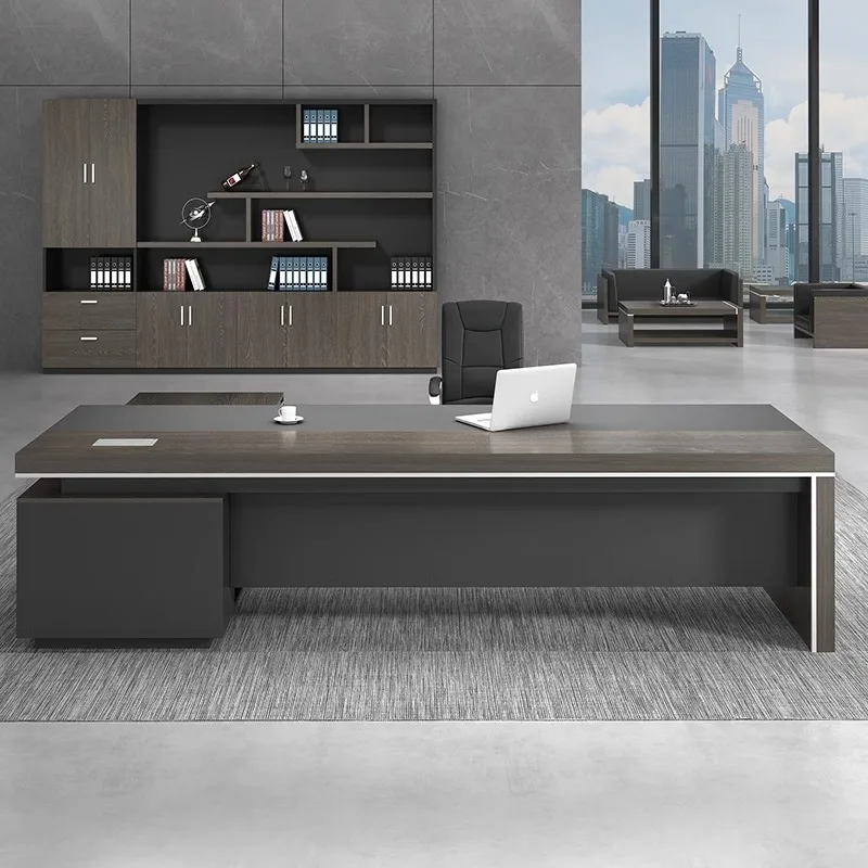 

Boss Desk, Simple And Modern President's Desk, Supervisor's And Chair Combination, Light Luxury,
