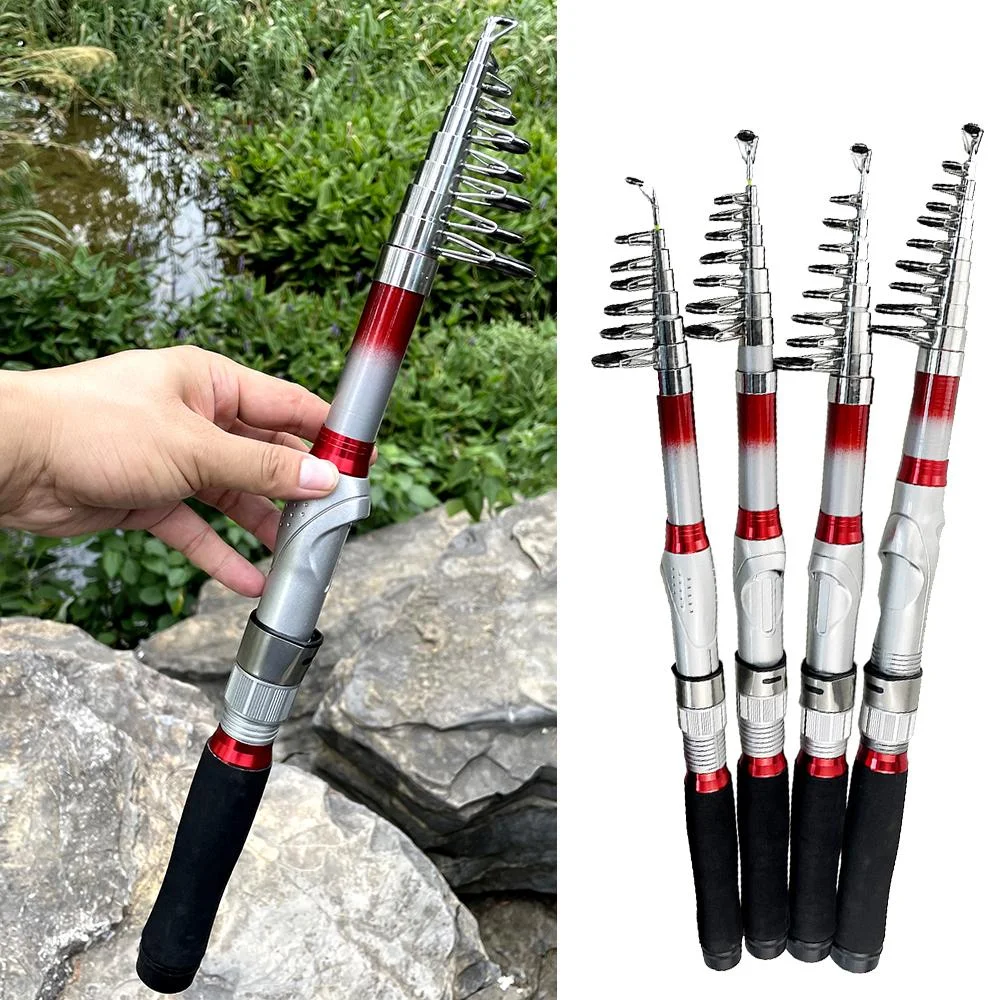 

Portable Telescopic Mini Sea Fishing Rod Long-range Throwing Carp Feeder Pole 1.8/2.1/2.4/2.7/3.0/3.6M Folded Length 41-46CM