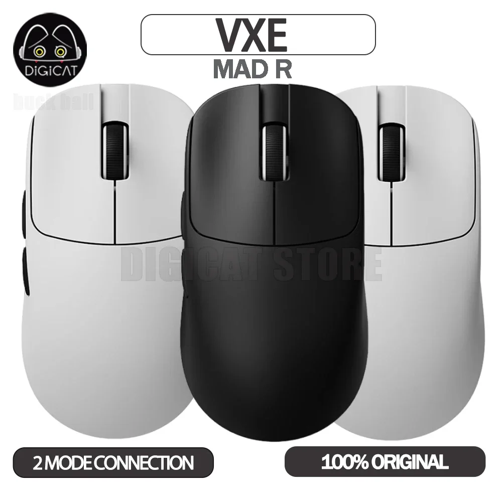 

VXE Mad R Major Mouse 2Mode Wireless Mad R Mouse Esports Gaming Mouse Paw3395 Lightweight Mice Pc Gamer Mouses Accessories Gift