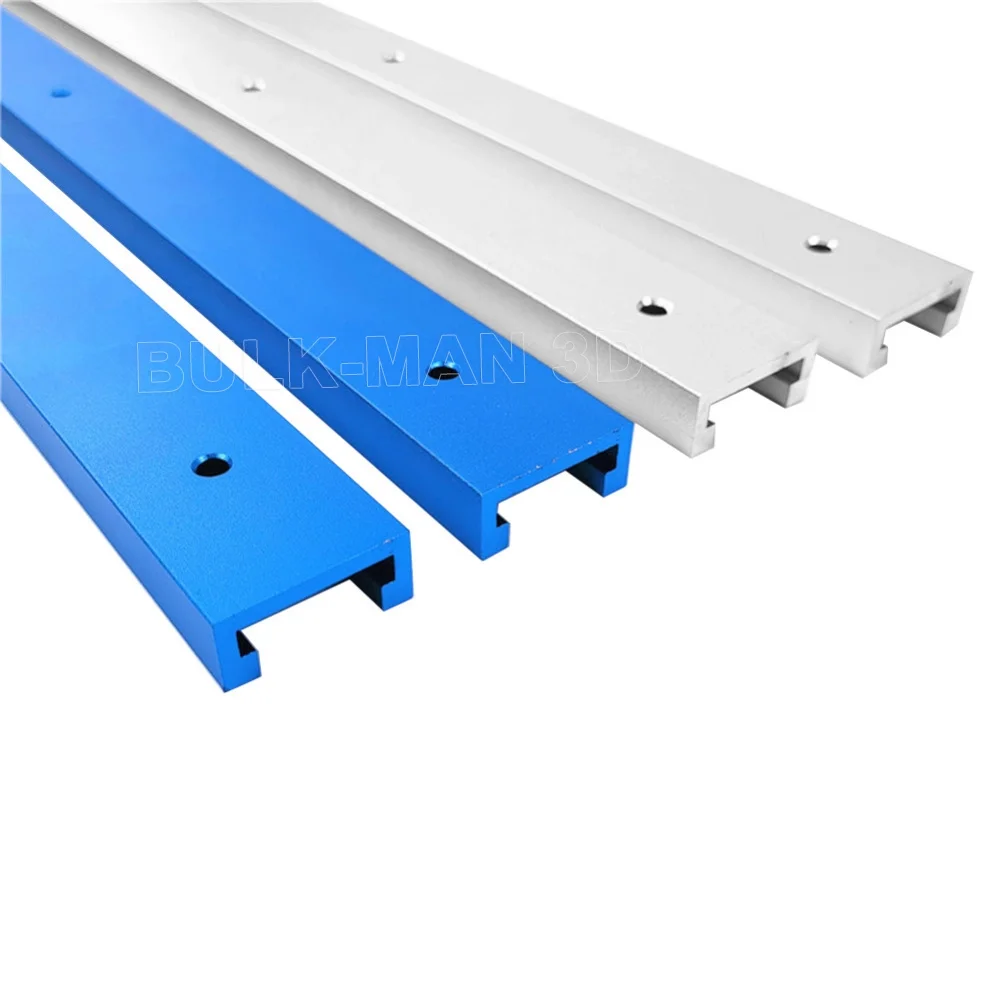 BulkMan 3D Aluminium Alloy T-track Slot Rail for CNC Router 3D Printer,100-1220mm t track aluminium Woodworking Customize