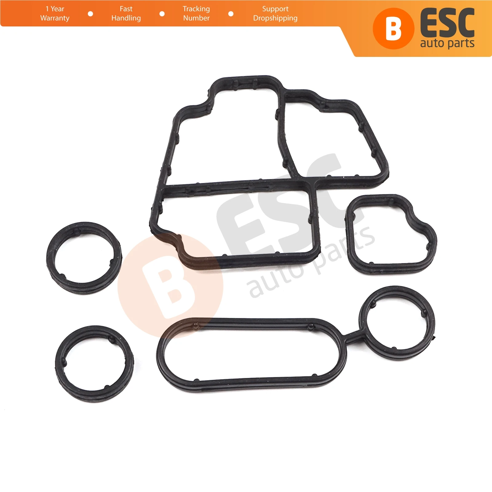 ESP1158 Oil Filter Holder Gasket Oil Cooler O-Ring Seals for Audi Seat Skoda VW VAG 1.6TDI 2.0 TDI Engines 03L198070 03L198441