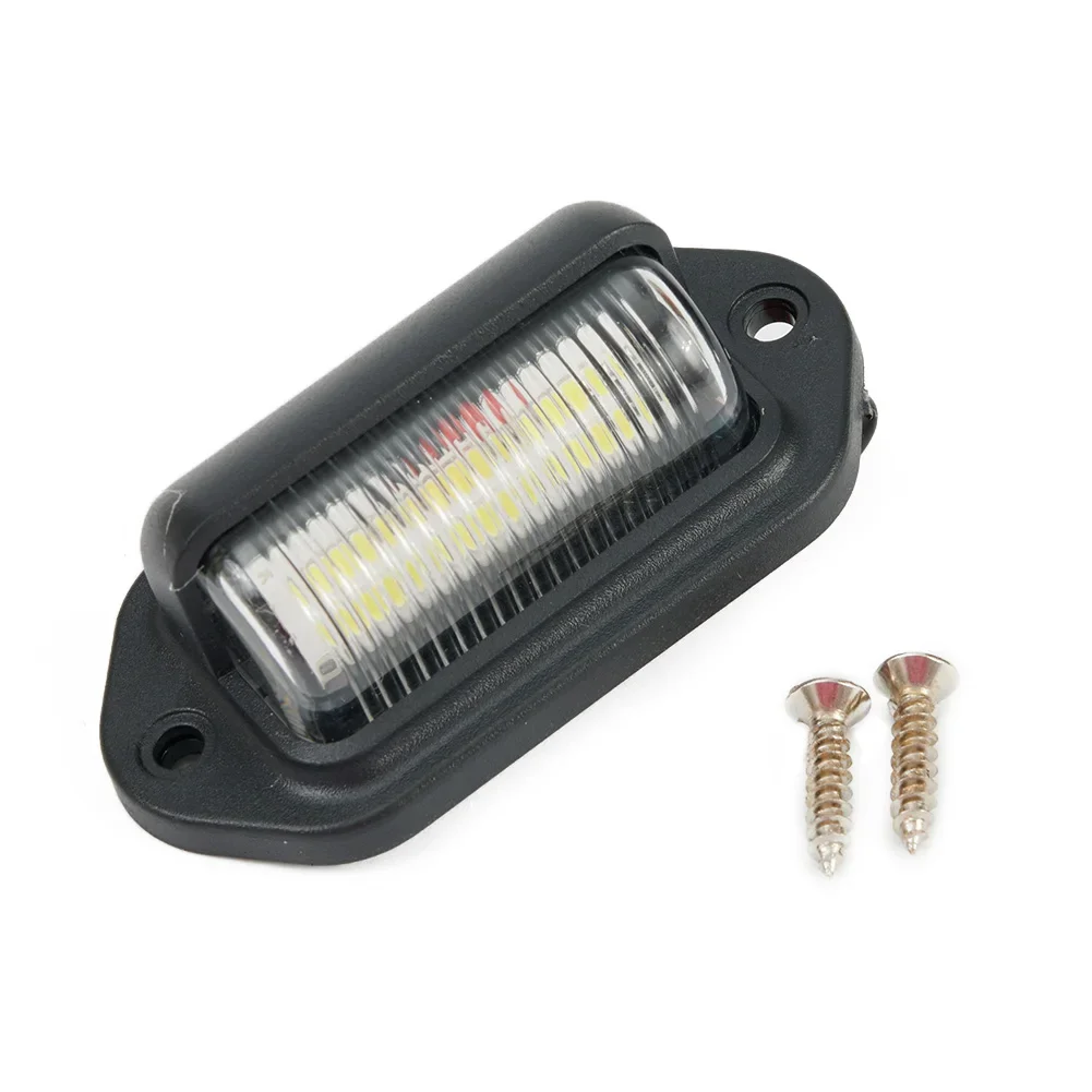 

Trailer License Plate Light Boat Car Plastic Super Bright Waterproof With Screws 6 LED Accessories Parts Useful