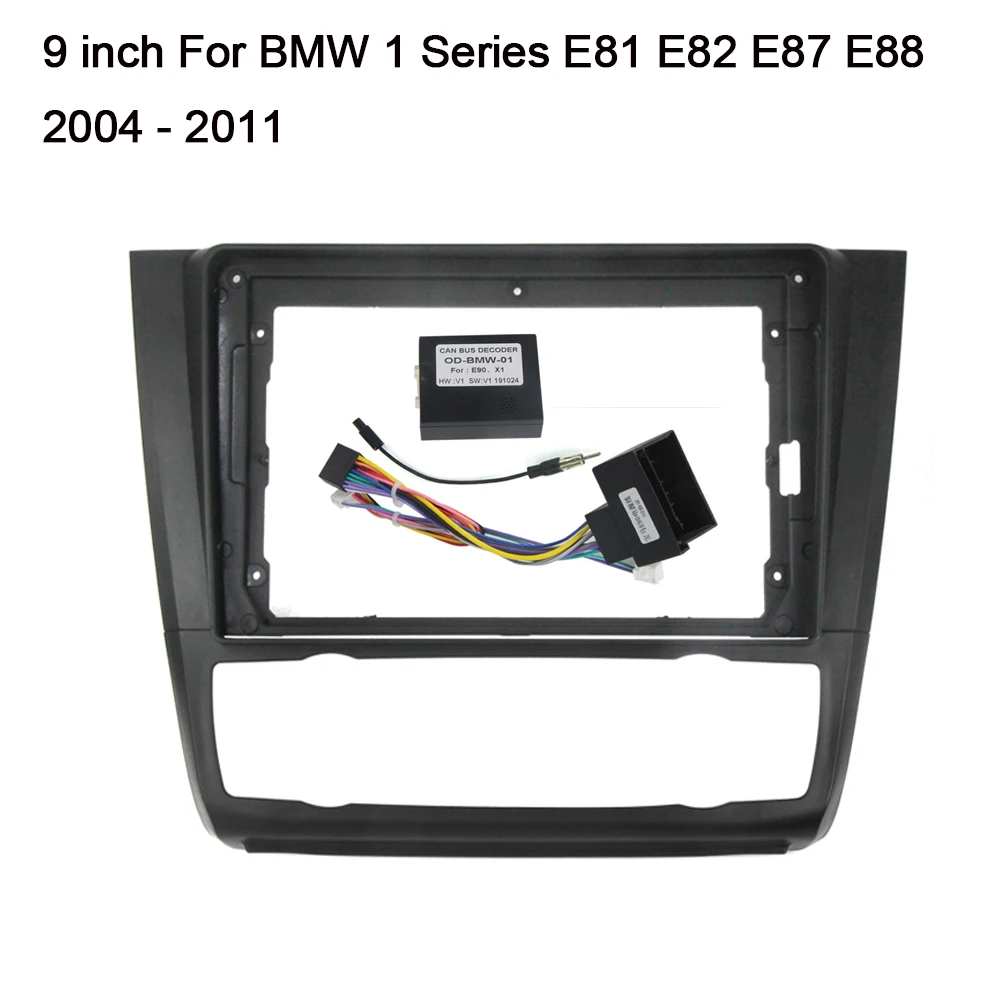 

Автомобильный радиоприемник, облицовка для BMW 1 серии E81, E82, E87, E88 AT 2004-2011, 9 дюймов, Android 2Din