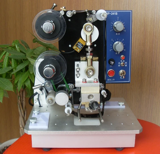 Electric Ribbon Date Coding Machine Stamp Printing to Prinit Batch/exp/mfg Date on Bag/paper/card