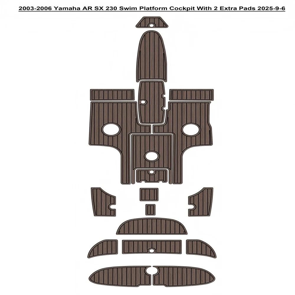 

2003-2006 Ya-ma-ha AR SX 230 Плавательная платформа Кокпит Лодка EVA Пена Искусственный тик Напольный коврик SeaDek Стиль Самоклеящийся UI1