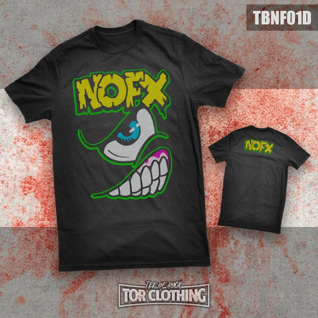 

T-shirt NOFX Punk Band American Band Singer T-shirt Men Fashion Street Hip-hop Rock Short-sleeved Women Cotton Round-neck Top