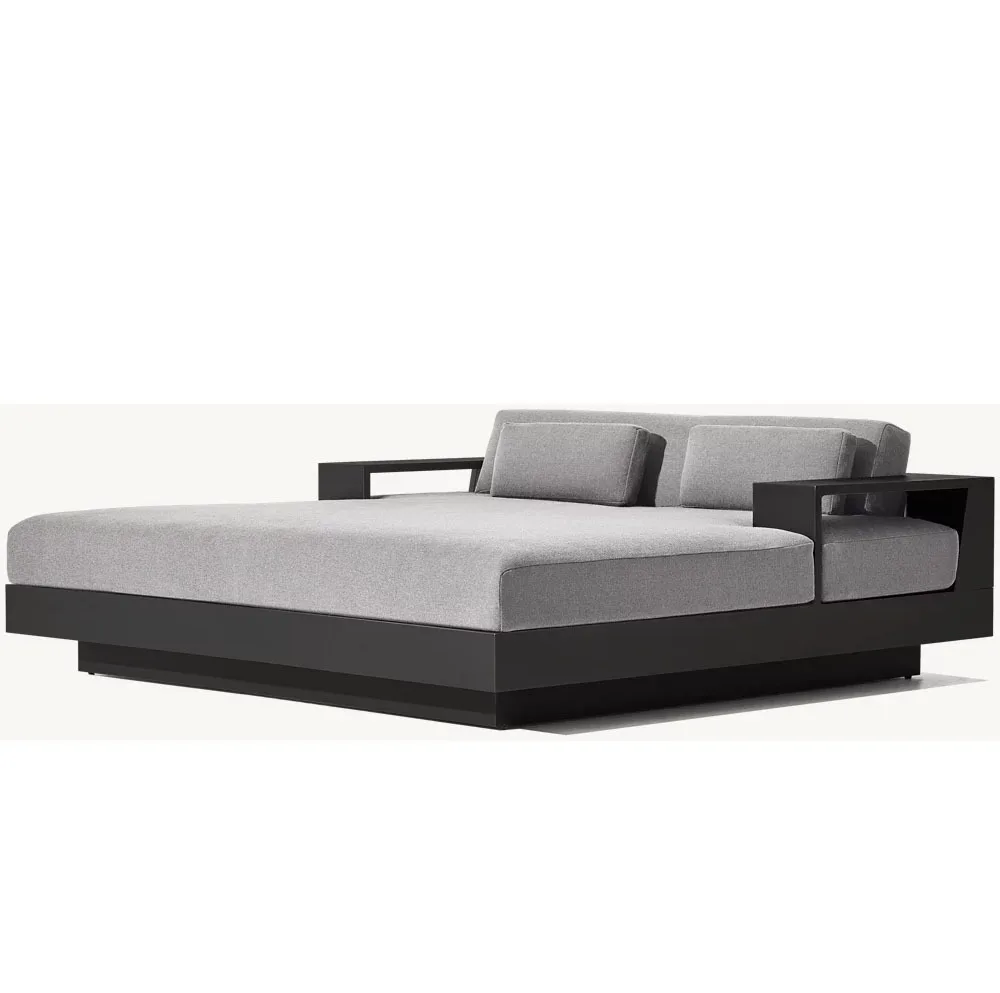 

Nordic Outdoor Metal Lounger Factory Outlet Villa Swimming Pool Leisure Waterproof Lounger Beach Outdoor Sun Lounger