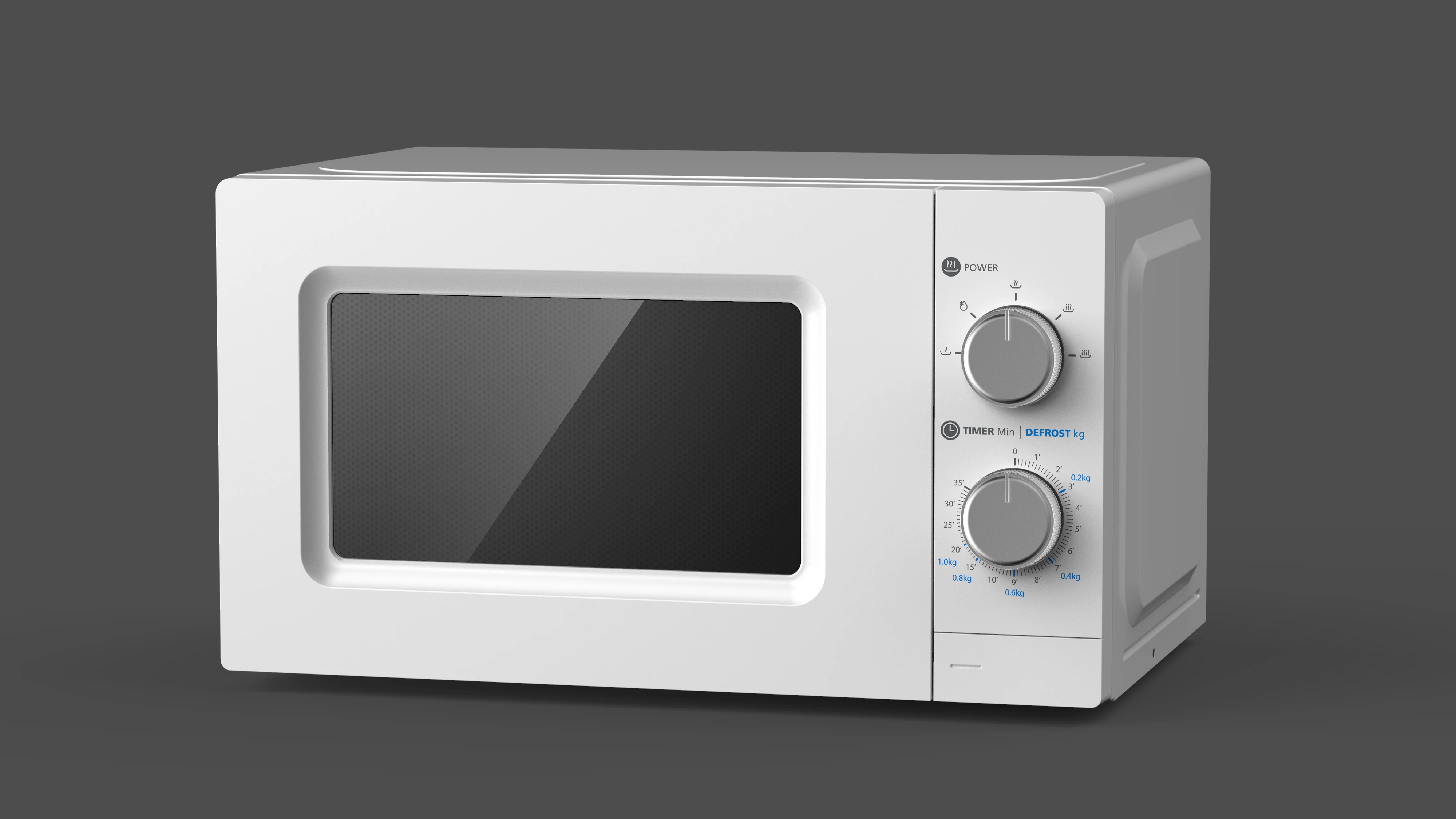 Low Price Economical Freestanding 20L Microwave Oven Solo Function Mechanical Control