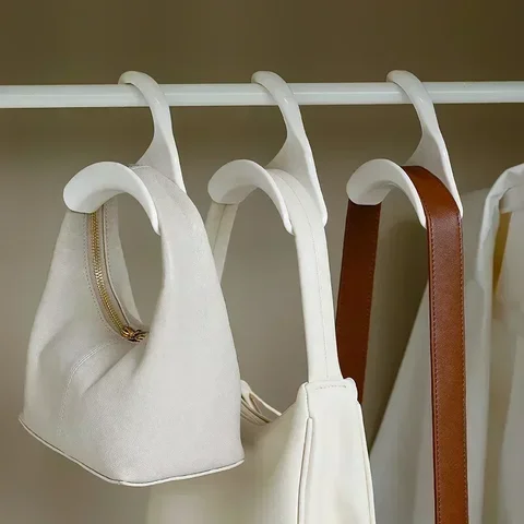 5pcs 가방 걸이 후크 핸드백 모자 스카프 스토리지 랙 옷장 배낭 후크 핸드백 홀더 스토리지 랙 조직