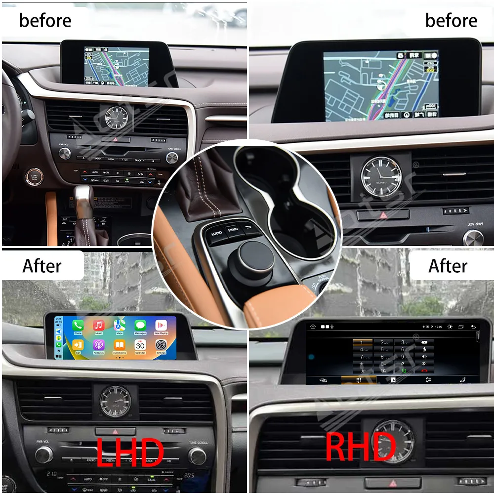 

Car Multimedia Automotive Radio RHD LHD 8 Core Qualcomm Android For Lexus RX 2016 2017 2018 GPS Navigation DSP Head Unit
