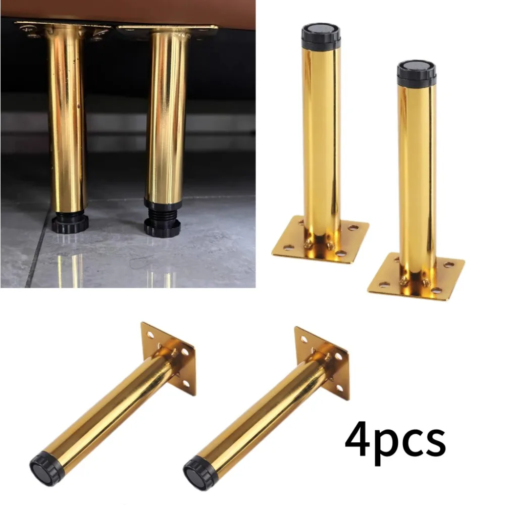 4pcs Furniture Legs Modern Metal Sofa Legs Furniture Support Feet Replacement Leg for Sofa Couch Chair Ottoman Cabinet Table