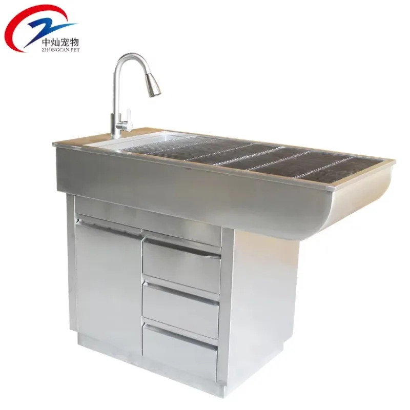 2026 Pet Bath Stainless Steel Dog Bath Dog Bath Pet Store Grooming Pool