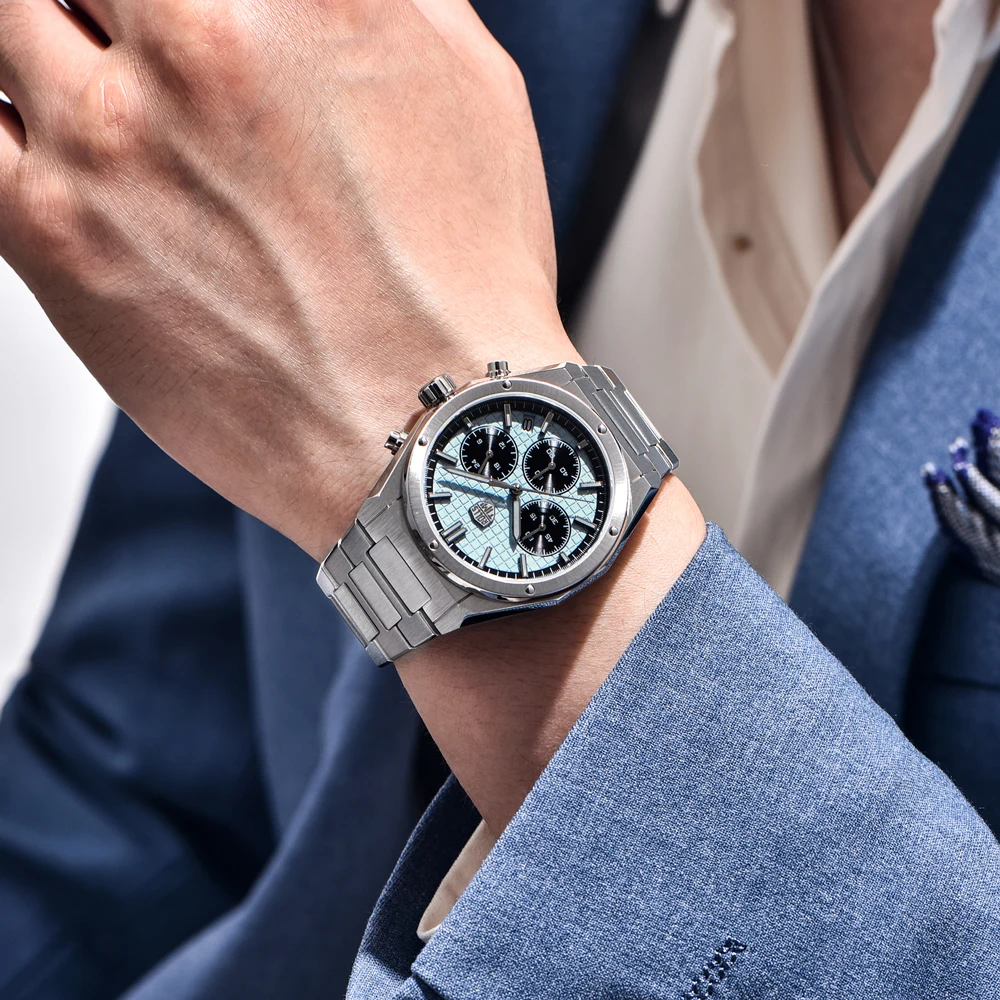 2025 جديد RollsTimi ساعات رجالية كوارتز ساعة كرونوغراف للرجال قمة فاخرة AR الياقوت مرآة مضيئة مقاوم للماء ساعة هدية