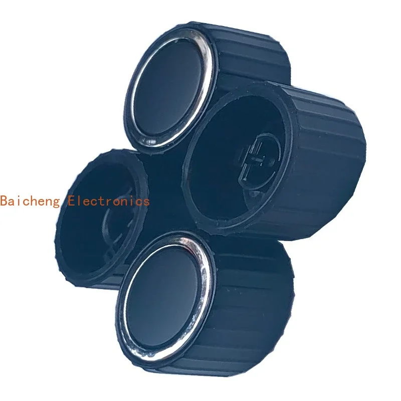 10PCS Car audio knob cap, air conditioning navigation DVD volume switch, car modification, 21 * 14mm universal 6mm half hole