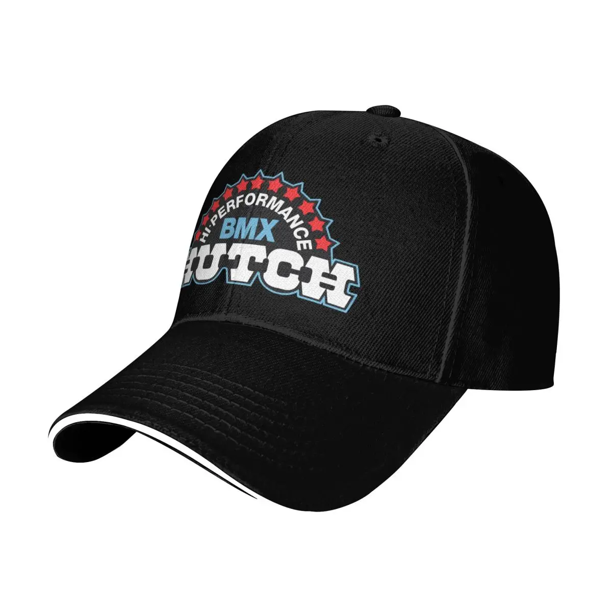 Hutch Hi-Performance BMX Red White Blue Black Tim Judge Baseball Cap Contrast Two Tone Brim Snapback Flat Bill Strapback Dad Hat