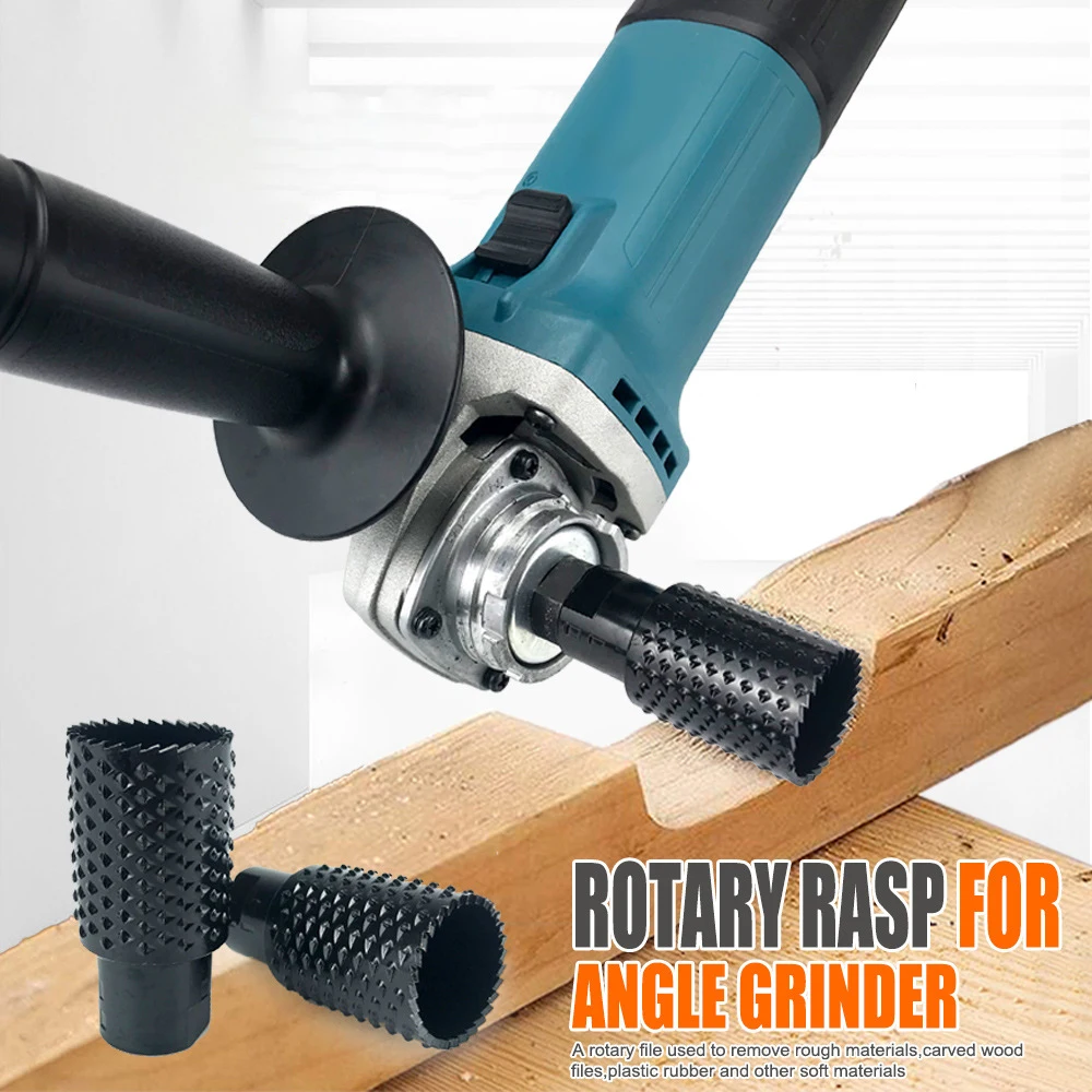 

M10 M14 Роторный рашпиль для угловой шлифовальной машины 100/125 Тип шлифовки по дереву Резьба Напильник заусенцев Шлифовальный диск Головка абразивного полировки Открывалка для отверстий