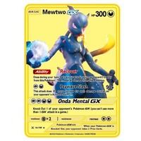 New Pokemon 20Style Cards Gold Metal Pokemon Cards English Hard Iron Cards Mewtwo Pikachu Gx Charizard Vmax Package Game Coll