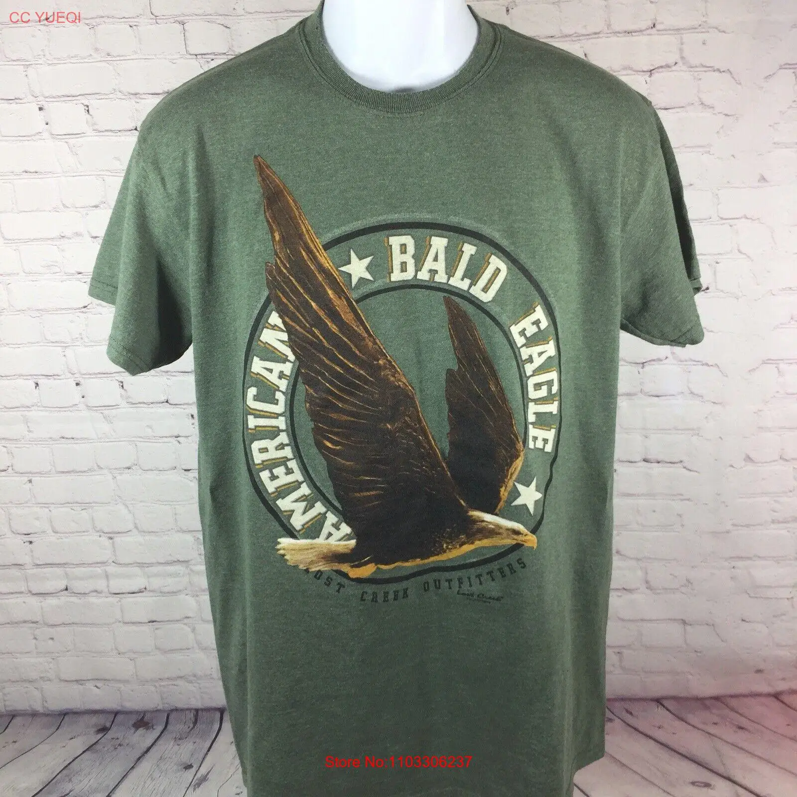 Футболка с графическим принтом потерянного продыха, зеленого цвета