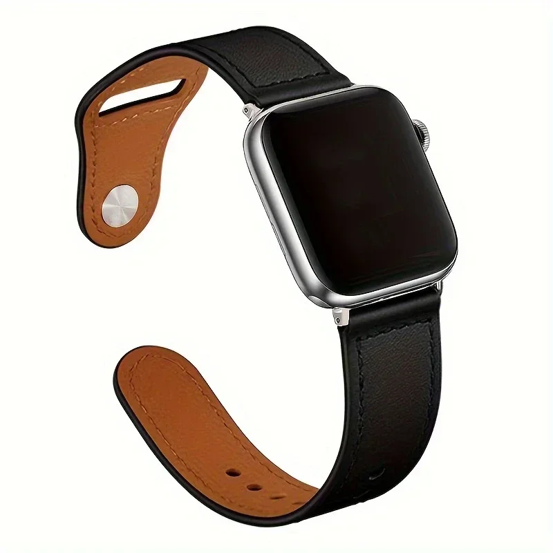 حزام ساعة جلدي متوافق مع Apple Series 3/4/6 SE 7 8 Ultra 44mm 45mm 41mm 40mm 49mm 42/38mm iWatch Correa Bracelet
