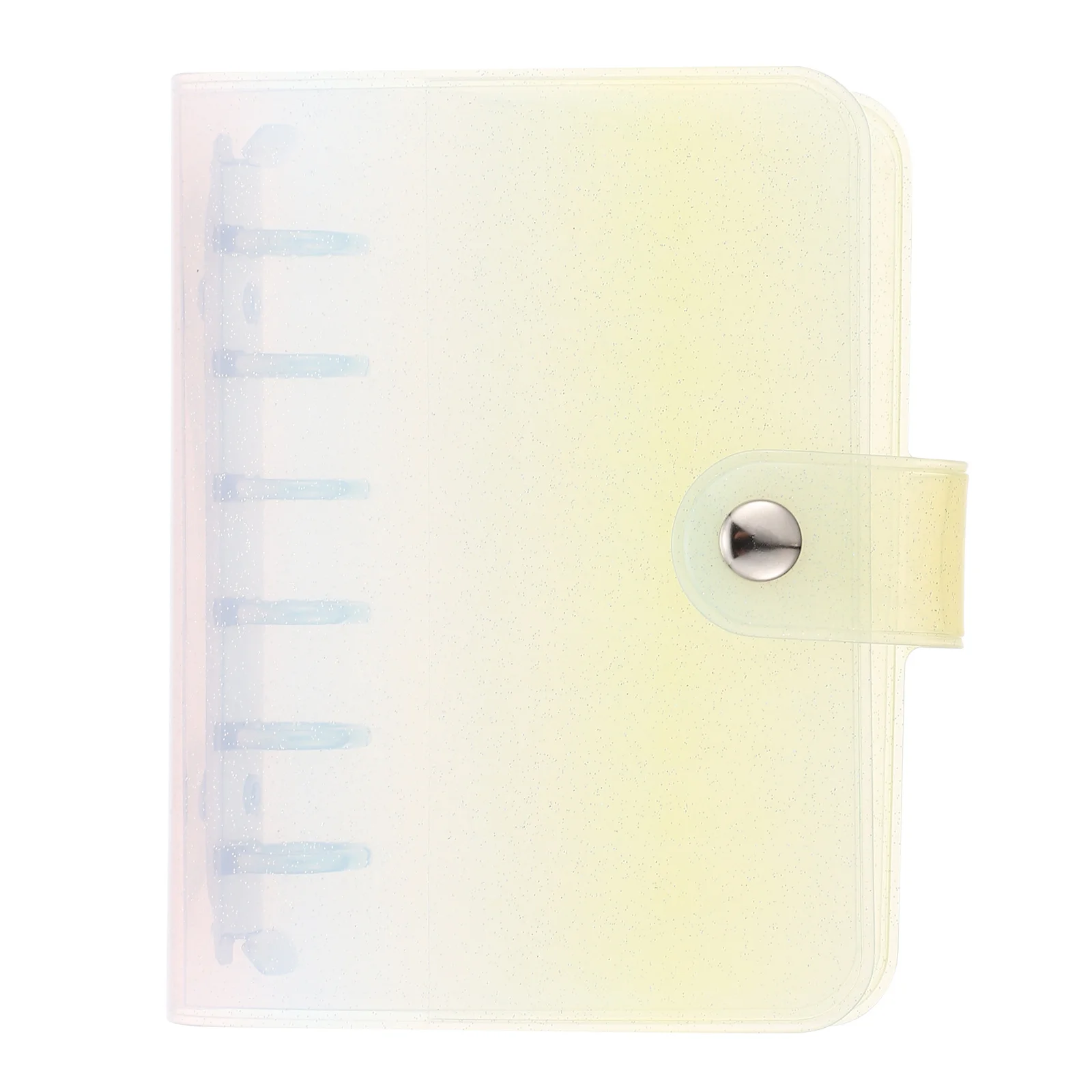 A7 Clear Loose-Leaf Binder Notepad Cover Portable Journal Protector Lightweight Pvc Case For Office Classroom Use