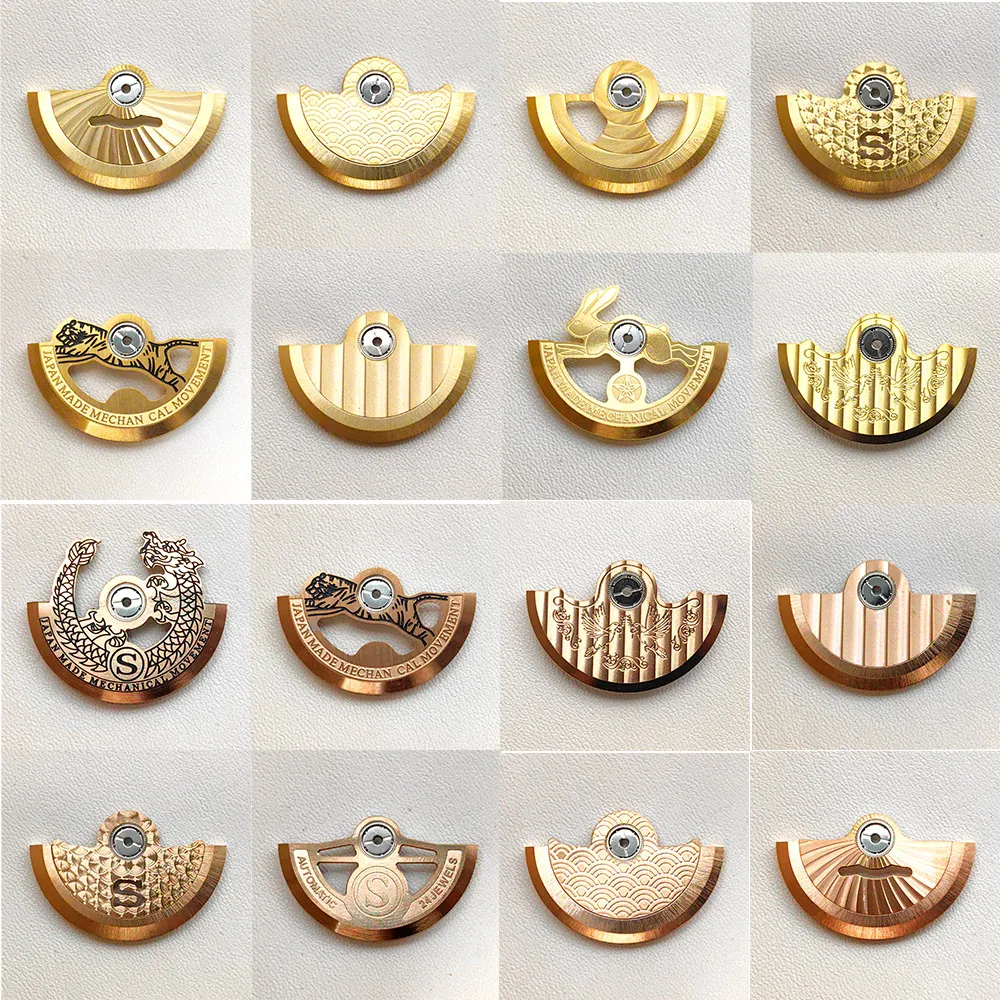 

Glod Rose NH35 Movement Rotor Fit for NH35 NH36 38 39 4R 7S26 Movement Oscillating Weight Automatic Movement Rotor Parts