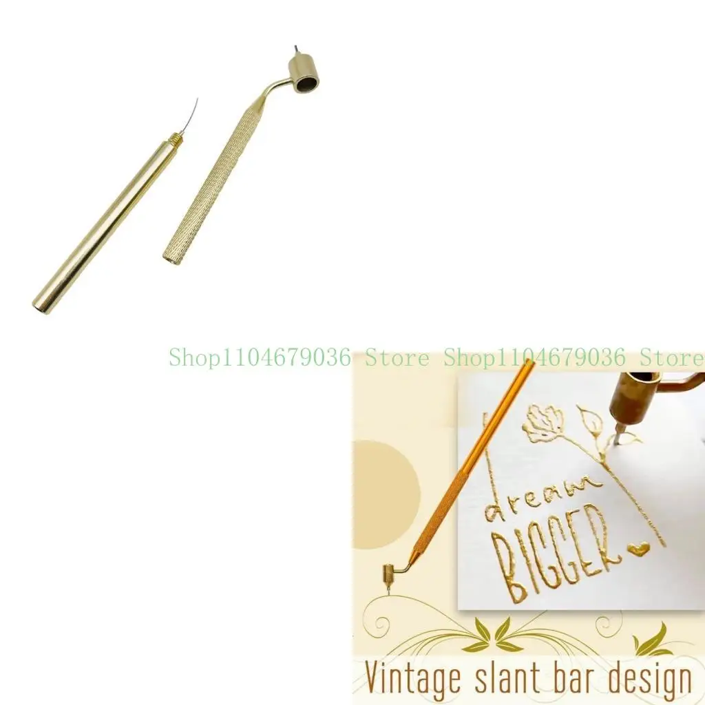 

652F Изучение изысканной линии краски аппликатор ручка золота