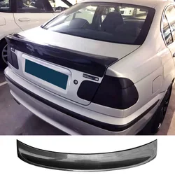 E46 Spoiler for BMW 3 Series Real Carbon Fiber 1998 To 2006 Coupe Sedan Rear Ducktail Wing Saloon Trunk Accessories