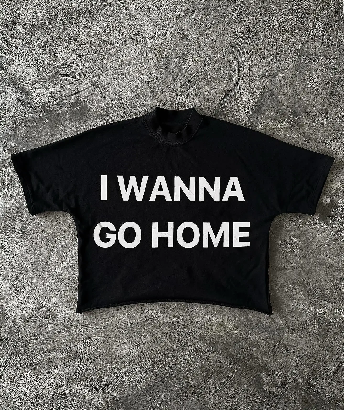 

Gothic cross chain navel-exposed T-shirt for women's summer oversized slim high street American dark short slim shirt