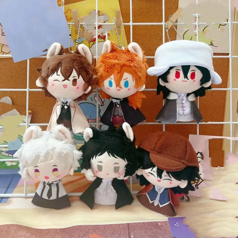 

Bungou Stray Dogs Plush Pendant Akutagawa Ryuunosuke Nakahara Chuuya Nakajima Atsushi Edogawa Ranpo Animation Dolls Kidstoy Gift