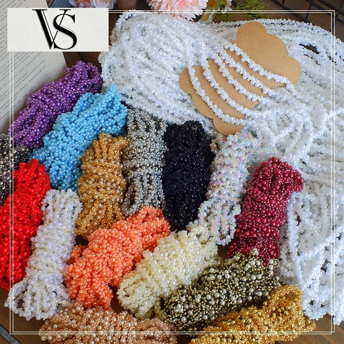 Lace Belt Decoration Pearl Materials 3meter Price Lace Beaded Accessories Hand