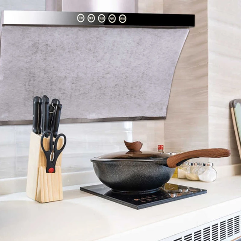 Range Hood Oil Absorbing Filter Paper Non Woven Kitchen Oil Dirt Block Replacement Paper