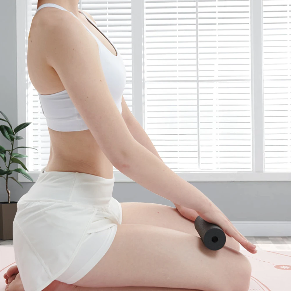 Mini Foam Roller Yoga Column Heavy Duty Exercise Roller Portable Muscle Roller EPP Hollow Massage Roller for Home Gym