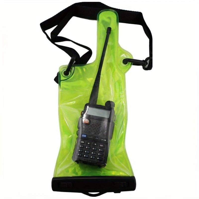 1pc Waterproof Bag Universal Phone Waterproof Bag Antenna Walkie-talkie PVC Bag For Outdoor Diving, Fishing, Camping, Cycling