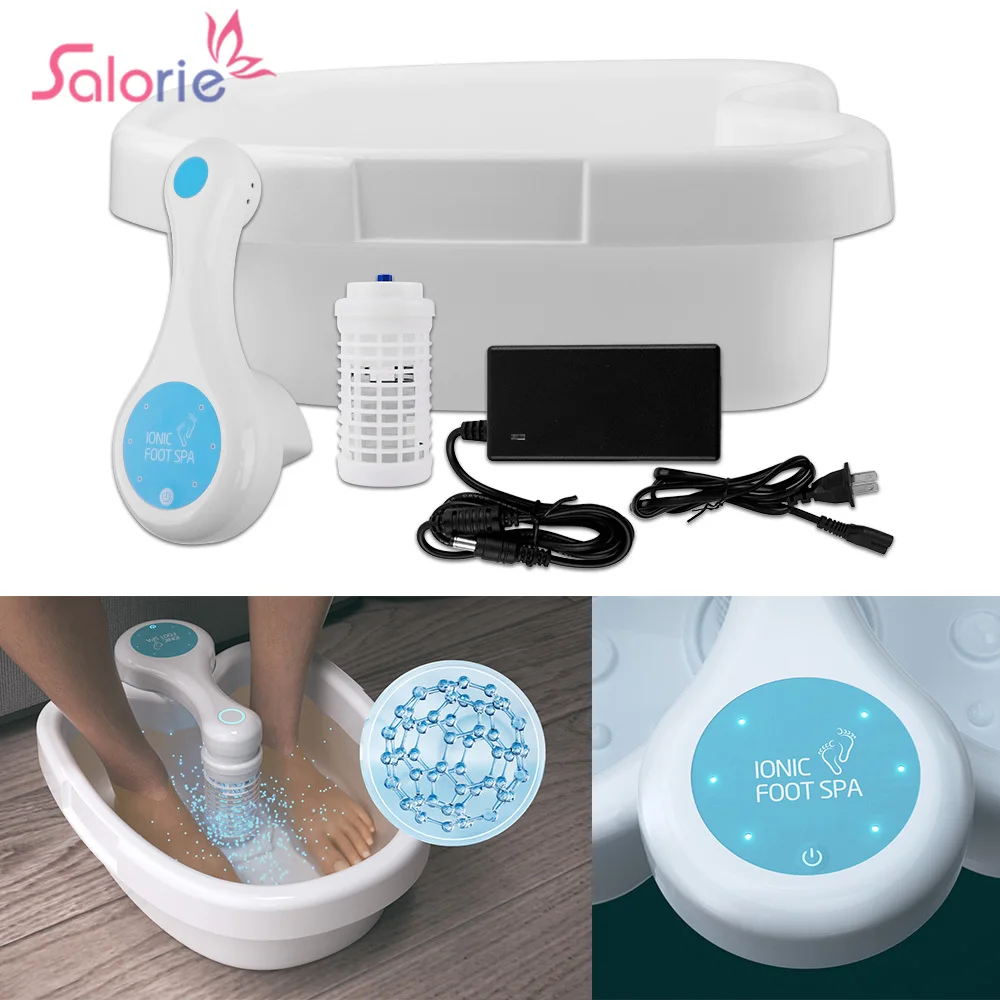 

Foot Detox Ionic Spa Machine Footbath Detoxification Massager Foot Bath With Basin Therapy Arrays Aqua Massage Relieves Fatigue