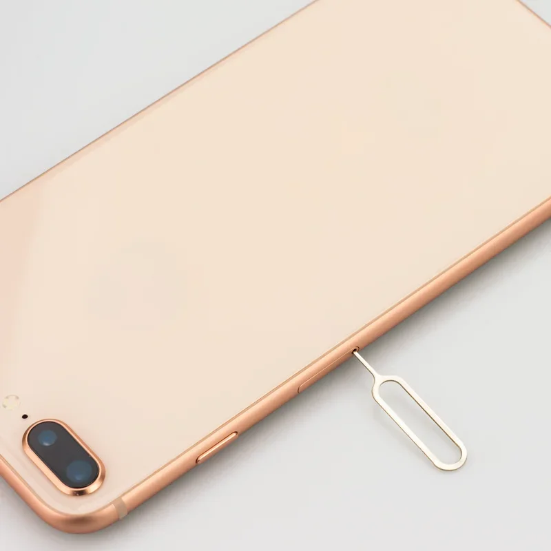 1-100 buah alat ejektor logam kartu Sim ponsel nampan kartu Sim jarum Pin untuk IPhone Samsung ponsel Universal baki kartu Sim Pin