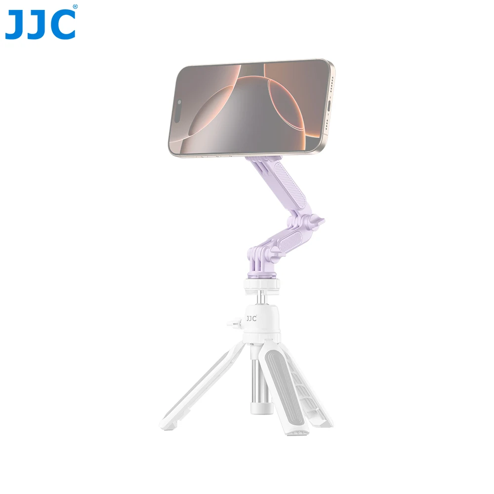 محول مغناطيسي JJC AC-MS1 للهواتف الذكية/كاميرا الحركة، مع برغي خيط 1/4 بوصة - 20 لحامل ثلاثي القوائم/عصا ذاتي لـ JJC MNM-AC1/MS1